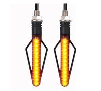 Clignotants Feu Clignotant Moto Ambre Blanc Brillant Feux De Freinage Rouges(2Pcs Yellow-S)