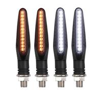 Clignotants Feu De Virage Ambré Pour Moto Feu De Jour Blanc Feux De Freinage Rouges(4x White Amber kit)