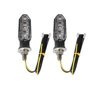 Clignotants Feux Clignotants De Moto Lumière Ambre Clignotants De 8mm Lampe De Moto 12V(2X Transparent Shell)