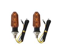 Clignotants Feux Clignotants De Moto Lumière Ambre Clignotants De 8mm Lampe De Moto 12V(2X Yellow Shell)