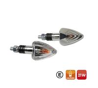 Lampa 90067 Lot de 2 Clignotants Chrome