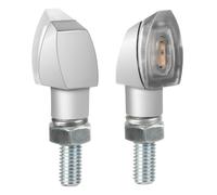 Clignotants LAMPA Moto Volt LED Argent Homologué Lumière Orange, Câbles Rapide