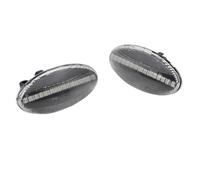 Clignotants Latéraux 2 Pièces Pour Citroen Pour C1 Pour C2 Pour C3 Pour C5 Pour C6 LED Clignotant Côté Marqueur Lumière Répéteur Lampe Clignotant(Dynamic Crystal)