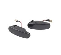 Clignotants Latéraux 2 Pièces Pour Citroen Pour Nemo Dynamique LED Feu Position Latéral Répéteur Lampe(Dynamic Smoked Black)
