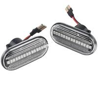 Clignotants Latéraux 2 Pièces Pour Movano Pour Vivaro Led Clignotants Dynamiques Marqueur Latéral(Crystal type)