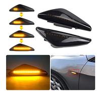 Clignotants latéraux à LED - Noir fumé - Convient pour B-MW X3 F25 X5 E70 X6 E71 E72 E70 (noir)