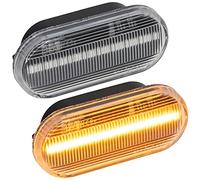Clignotants latéraux à LED pour Bora, Golf 3, Golf 4, Lupo, Vento, Fox | Verre transparent