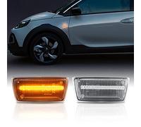 Clignotants latéraux à LED pour Opel Cascada, Insignia A, Meriva B, Zafira B - Verre Transparent