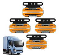 Clignotants latéraux, feu latéral de camion | Feux de position latéraux de remorque LED 24 V avec support,Voyants lumineux 4 pièces, feu de camion, voyant d'avertissement, feux de signalisation