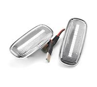 Clignotants Latéraux LED pour A2 A3 8L A4 B5 A6 4B C5 A8 4D TT 8N LED Feux De Position Latéraux Dynamiques Clignotants Séquentiels Mobiles 2 Pièces LED Miroir Indicateur(Dynamic Crystal Type)