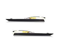 Clignotants latéraux Lumière Lot 2 Feux Calandre À LED Voiture Feux Jour Capot Moteur Décoration DRL Clignotant pour Toyota pour RAV4 2019 2020 2021 Feu Clignotant(Smoked Lens)