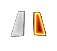 Clignotants Latéraux Pour Chevy Pour Malibu Pour El Pour Camino 1980 1981 Feux De Position Latéraux Avant À LED Virage Clignotants(Clear Lens Amber)