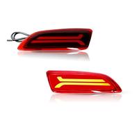 Clignotants Latéraux Pour Corolla Réflecteur Arrière LED Pare-chocs Frein Arrêt Feu De Position Feux Brouillard Clignotants Indicateurs(Red Lens)