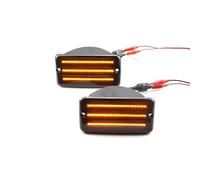 Clignotants Latéraux Pour Jeep Pour Wrangler Pour TJ 1997-2006 Feux De Position Latéraux Avant À LED Dynamiques Feu De Stationnement Clignotant Lampe(Smoked)