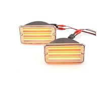 Clignotants Latéraux Pour Jeep Pour Wrangler Pour TJ 1997-2006 Feux De Position Latéraux Avant À LED Dynamiques Feu De Stationnement Clignotant Lampe(Silver)