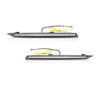 Clignotants Latéraux Pour RAV4 2019 2020 2021 LED Feux De Jour Voiture Moteur Capot Évent Couverture Décoration DRL Clignotant Lam(Clear Lens)