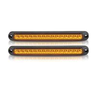 Clignotants Latéraux Pour Remorque Pour Camion Pour Camionnette Pour SUV Pour Camping-car Barre Lumineuse Voiture Feu Freinage Signal Position Latéral Clignotant(2pcs Yellow)