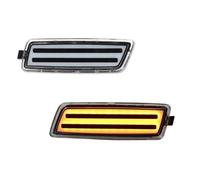 Clignotants Latéraux Pour VW Pour MK5 Pour Golf Pour GTI Pour Rabbit Pour R32 Ensemble Feux Gabarit Latéraux À LED Pour Pare-chocs Feux De Gabarit Latéraux Avant(Clear Lens Amber)