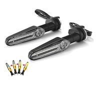 Clignotants LED de qualité supérieure pour moto MT07, Tenere 700, XJ6, FZ6, MT09 Tracer 900, MT10, MT03, FZ25 - Design dynamique de l'eau courante, 12 V/1,6 W, ABS, installation facile