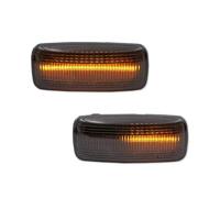 Clignotants LED Feu Position Latéral LED Dynamique 2X Clignotant pour Jeep Boussole pour Patriot pour Dodge Nitro Journey Acenger Clignotants dynamiques(Smoked Dynamic)