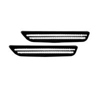 Clignotants LED Feu signalisation pour Ford pour Mustang 2010 2011 2012 2013 2014 2 Pièces Pare-Chocs Avant Arrière De Voiture Feu De Position Latéral Blanc (Couleur : Front White)