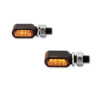 Clignotants LED HIGHSIDER pro - Little Bronx - noir/fumé - usiné CNC - homolog