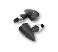 Highsider – Clignotant LED Apollo Bullet – 2en1 clignotant/feu de position avant – Noir