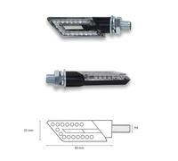 Clignotants LED moto Taac FR20