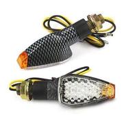 CLIGNOTANTS LEDS MOTO SCOOTER QUAD STYLE CARBONE AVEC RÉPÉTITEUR X2 JLP RACING