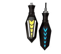 Clignotants Lumières 2 Pièces De LED DRL Et Clignotants Streamer Lumière Moteur LED Indicateur Lumière Jaune Ambre Feu Arrière Moto Pour FZS CB150 Forc