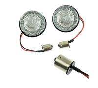 Clignotants Lumières Clignotant De Moto 2'' Bullet Inserts Lampe Couvercle De Lentille De Lumière Pour Pour Softail XL