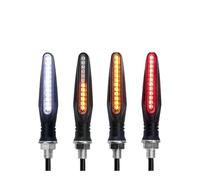 Clignotants Lumières Clignotant De Moto À 24 LED Feu Jour Blanc Clignotants Ambrés Feu De Freinage Rouge