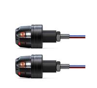 Clignotants Lumières Clignotant LED Pour Guidon De Moto Et Scooter Feu D'angle DC12V Poignée Clignotante Clignotant Marqueur Latéral Lampe À Main 2x