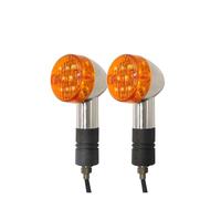 Clignotants Lumières Clignotants LED Universels Pour Motos Couleur Ambre Plaqué Argent Accessoires Pour