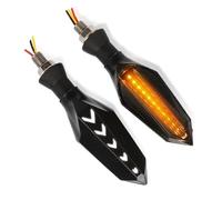 Clignotants Lumières Compatible Avec Pour Z800 Pour Z400 Pour ER6N Pour ER6F Pour Ninja 650 12V 2W Clignotant Moto Clignotant Latéral Ambre(1 pair yellow-white)