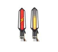 Clignotants Lumières Feux De Clignotants À LED Pour Motos Feux Arrière De 10 Mm Clignotant Lampe De Signalisation Fluide Feu Arrière De Frein DRL Pour Moto Tout-terrain