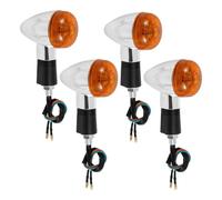 Clignotants Lumières Indicateurs 4 Pièces Moto Clignotant Universel Indicateur Lumineux Tournant Ambre Lampe Ampoule Lampes Flash Vélo