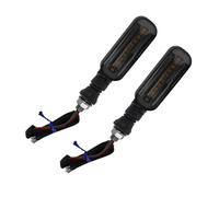 Clignotants Lumières Indicateurs Clignotants De Moto 2 en 1 Feu Arrière 12 LED Feux Signalisation DRL Signaux d'eau Courante Universels