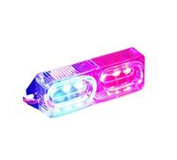 Clignotants Lumières Indicateurs Feu Stroboscopique DRL Coloré RGB pour Moto Stop 6 LED 12v Flash Lampe D'avertissement De Police Arrière Jour