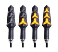 Clignotants Lumières Lot De 4 Clignotants De Moto Avec Relais De Clignotant Intégré, Clignotants Fluides, Indicateurs De Virage De Moto 12 V
