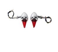 Clignotants Lumières pour pour Sporters XL883 pour Iron XL1200 pour Super pour Low Moto Clignotant LED Rouge/Fumée Lentille Feu Arrière Vintage Indicateur D'arrêt