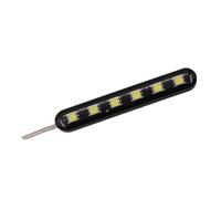 Clignotants Moto 12V 6 LED Clignotant LED Grille Lampe Clignotante Accessoires De Moto(1Pc red)