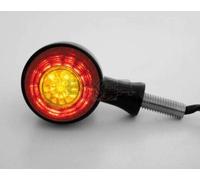 Paire de Clignotants moto custom Led Round All In One