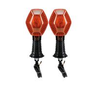 Clignotants Moto Étanche Compatible avec Suzuki pour SV1000 SV1000N SV1000S 2003 2004 2005 2006 2007 2008 12 V Clignotants Indicateur Lampe Ambre Feu De Position Latéral(Orange)
