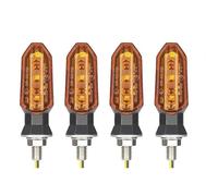 Clignotants Moto pour CRF250L MSX125 Clignotants Lampe Feu De Position Latéral Imperméable Indicateurs(Ambre,4 pièces)
