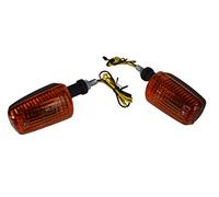 Clignotants pour Motos Quads Atvs & Petit - 21W Ampoule - Noir avec Verre Ambre