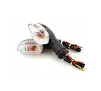 Clignotants pour YZF Pour R1 Pour R6 Pour R125 Pour R25 Pour R3 Pour FZ-6N Pour XJ6 2PCS Universal Motorcycle Turn Light Indicator Front Back Lamp(Color-Cl)