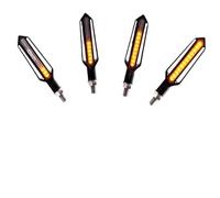 Clignotants Signal Accessoires De Moto Clignotants Indicateur d'eau Qui Coule Éclairage Indicateurs DRL Blancs Clignotants Feu De Freinage Clignotant Rouge