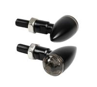 Clignotants universel moto LED 12V Drop métallique Noir