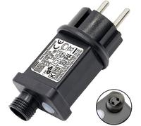 Clignoteur pour Guirlande lumineuse 31V 6W Prise Clignotante, 9 Modes Avec Fonction Minuterie, Étanche IP44 Transformateur LED pour